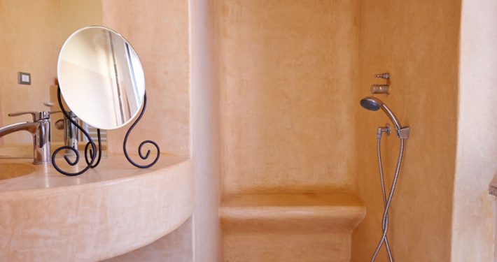 bagno moderno in tadelakt