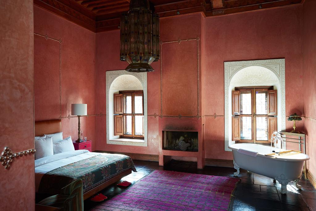 Stanza in tadelakt rosa marrakesh