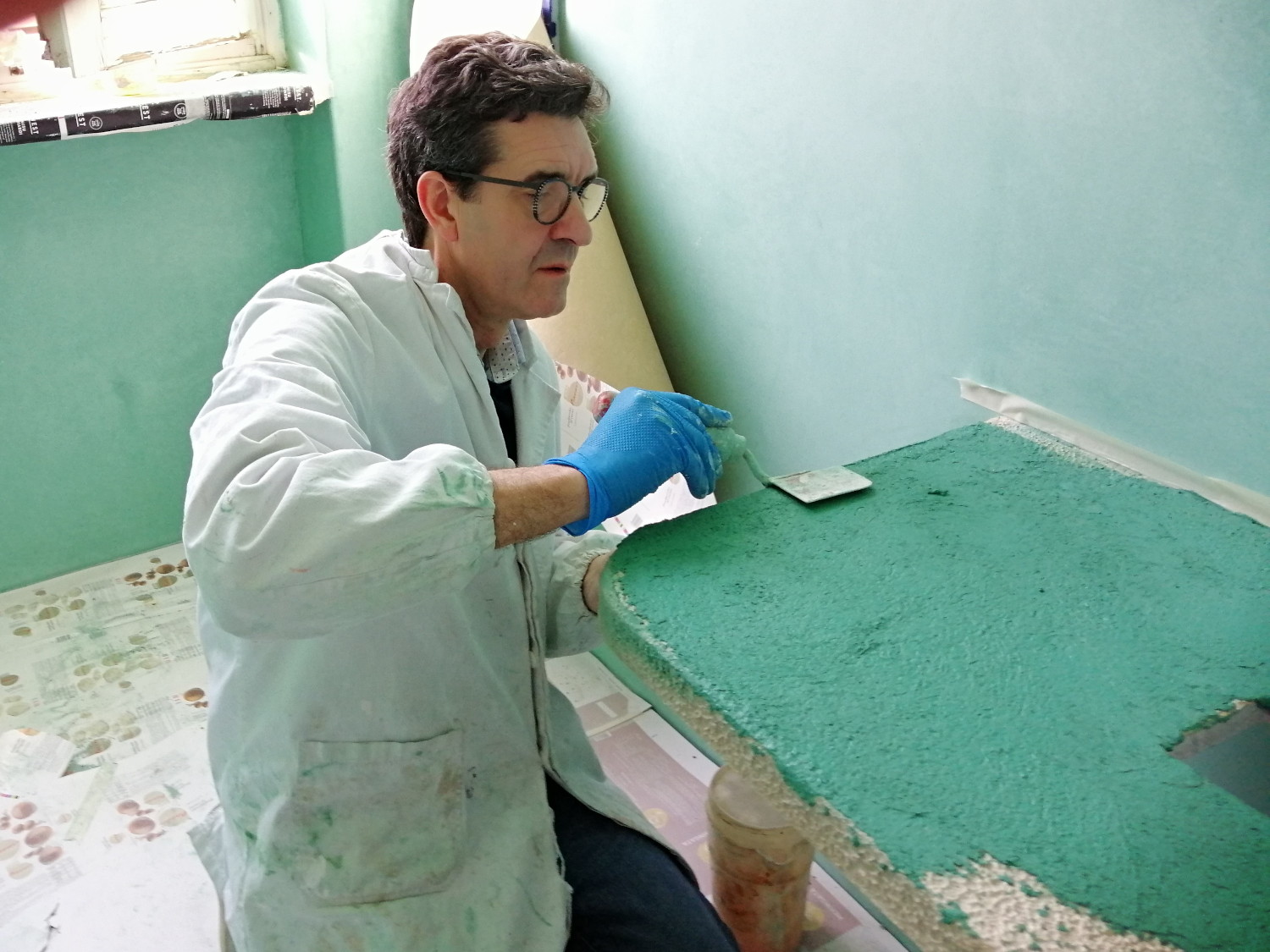 angoli bagno verde tadelakt