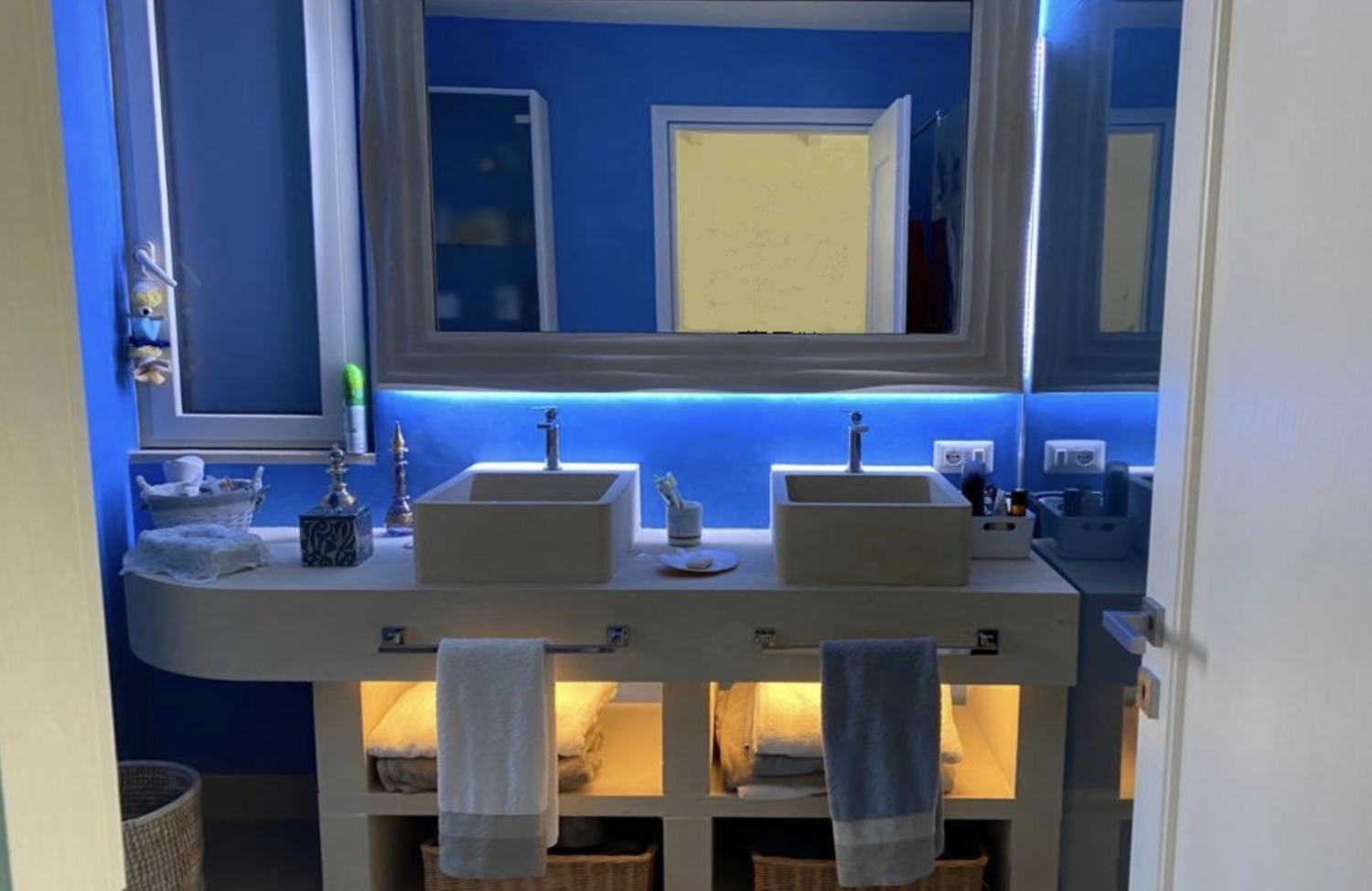 Bagno in Tadelakt Blu sardegna