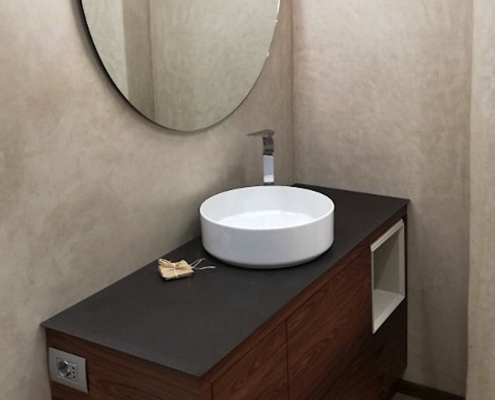 Bagno in Tadelakt Grigio