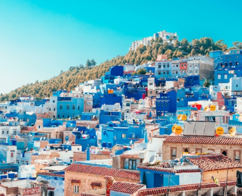 Chefchaouen città blu del marocco