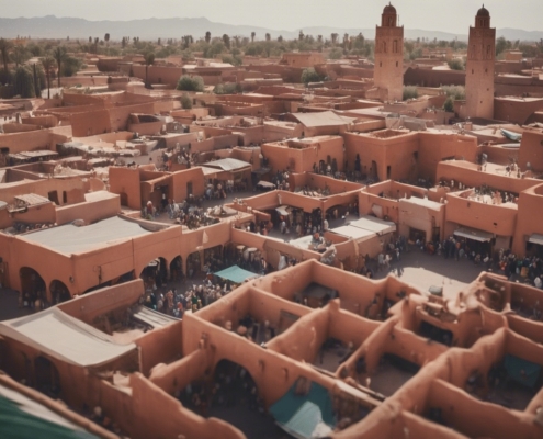 Il Rosso di marrakech città