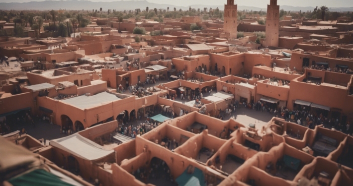 Il Rosso di marrakech città