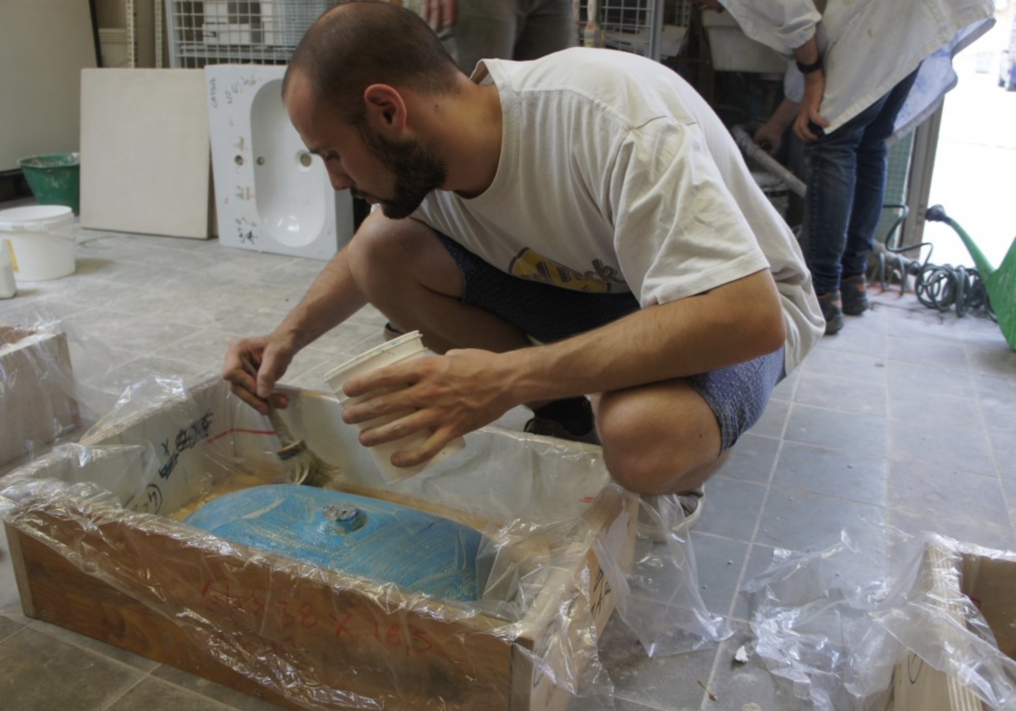 Inserimento del Negativo nel calco