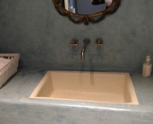 Lavandino in Tadelakt bicolor