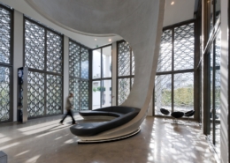 L'ingresso della BMCE con la volta in Tadelakt