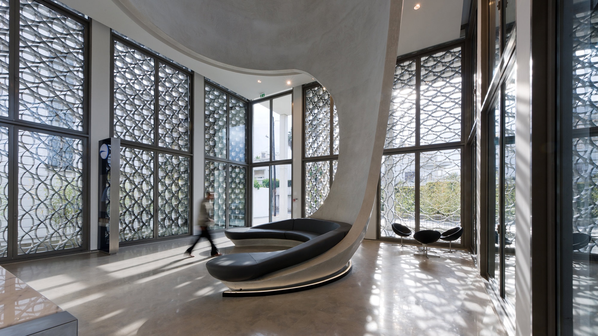 L'ingresso della BMCE con la volta in Tadelakt