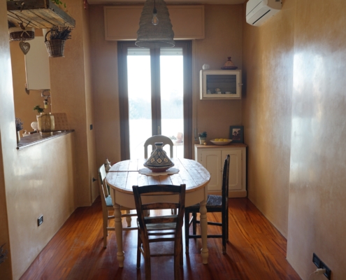 Tadelakt soggiorno milano zona giorno