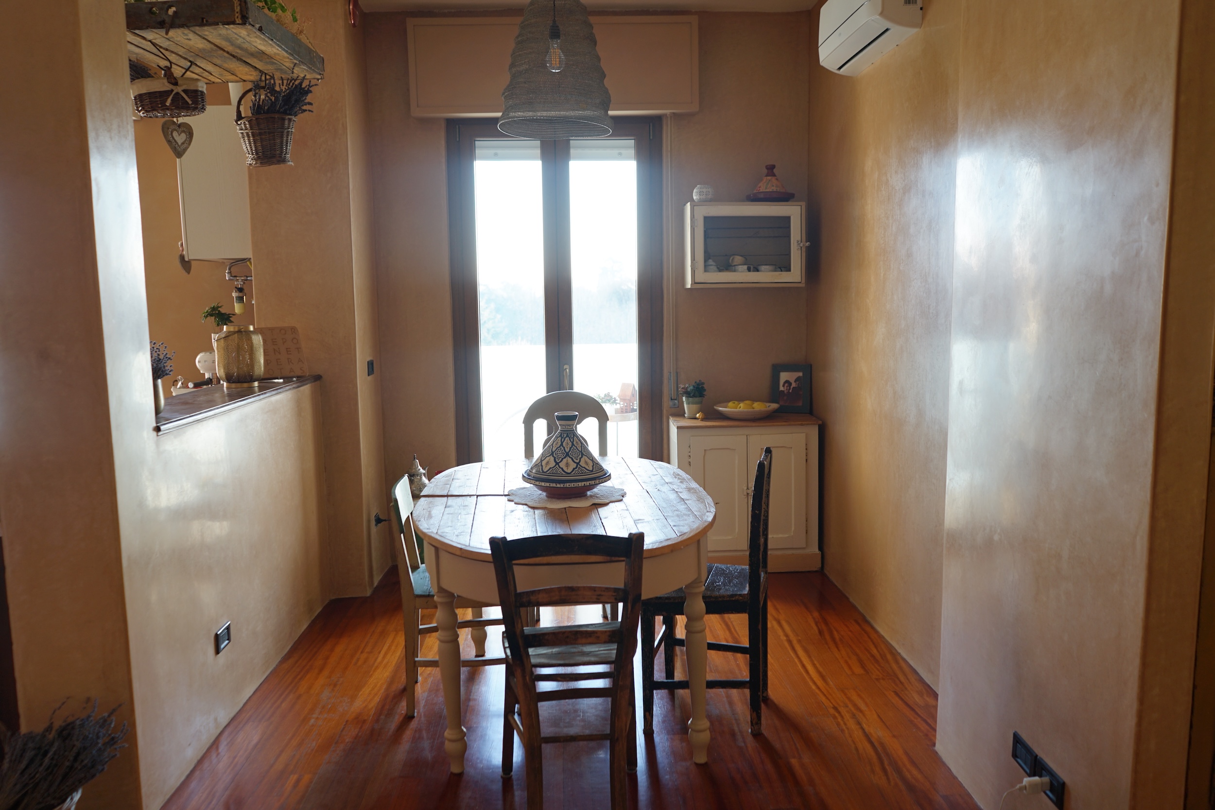 Tadelakt soggiorno milano zona giorno