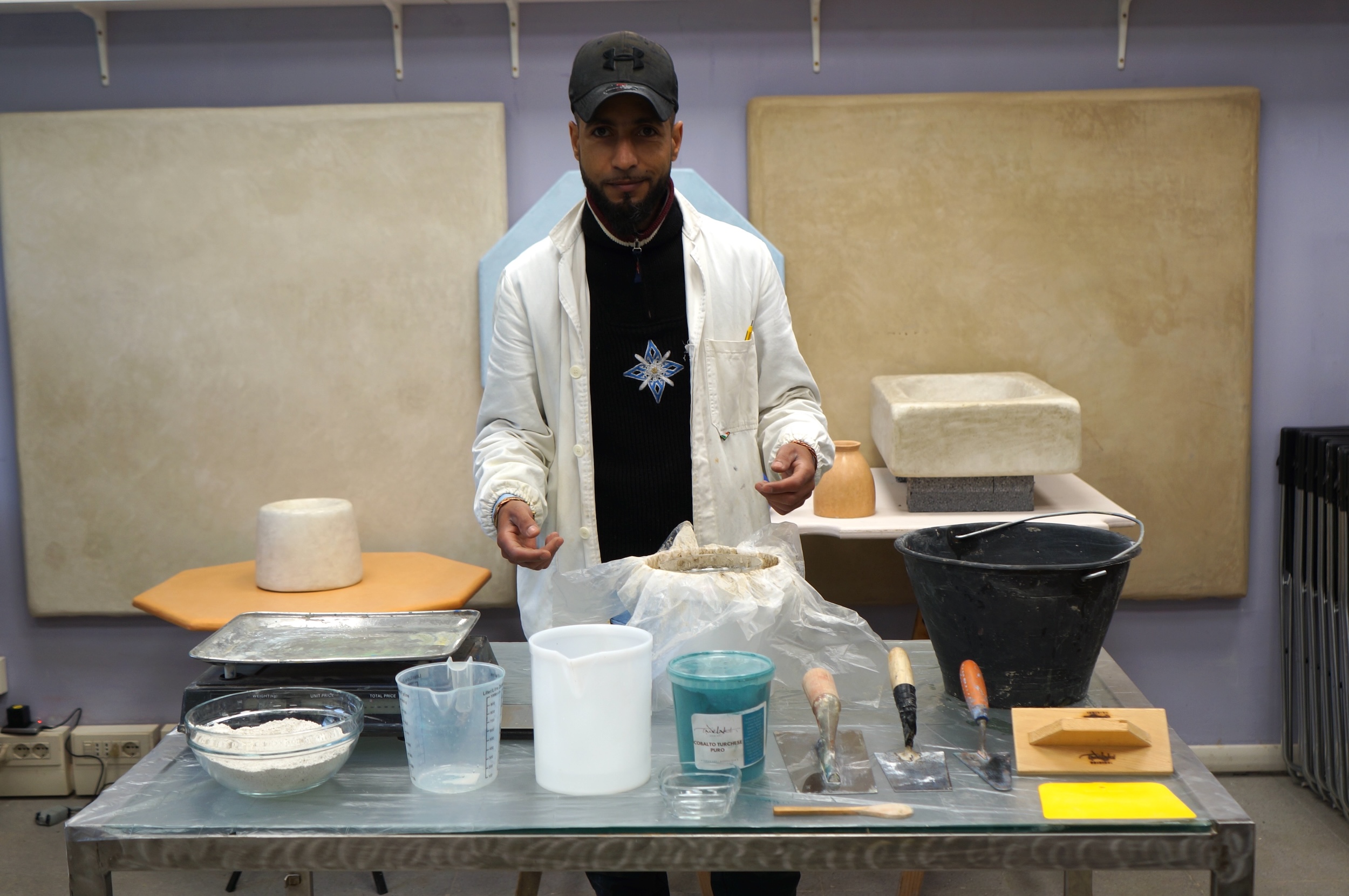 Tutto il Necessario per rivestire un vaso in Tadelakt