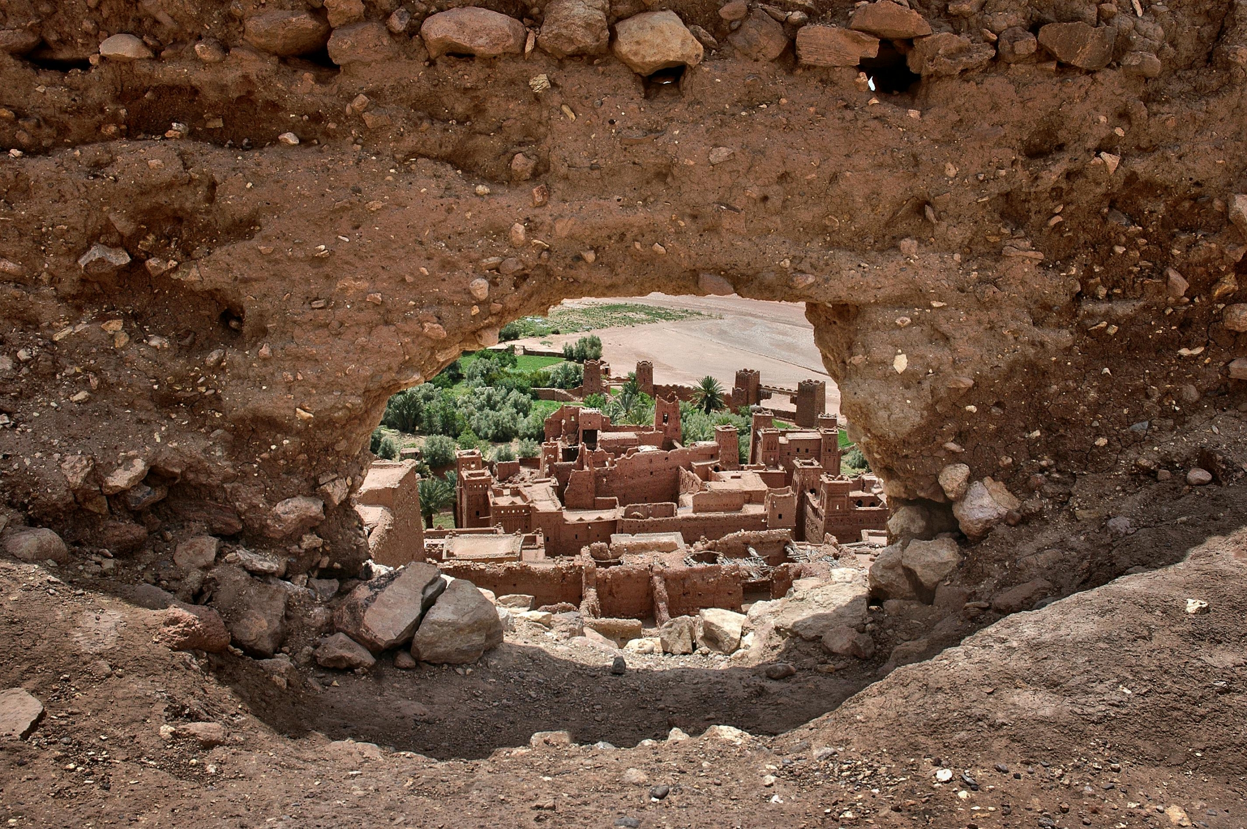 Vista di Ait Benhaddou, Marocco