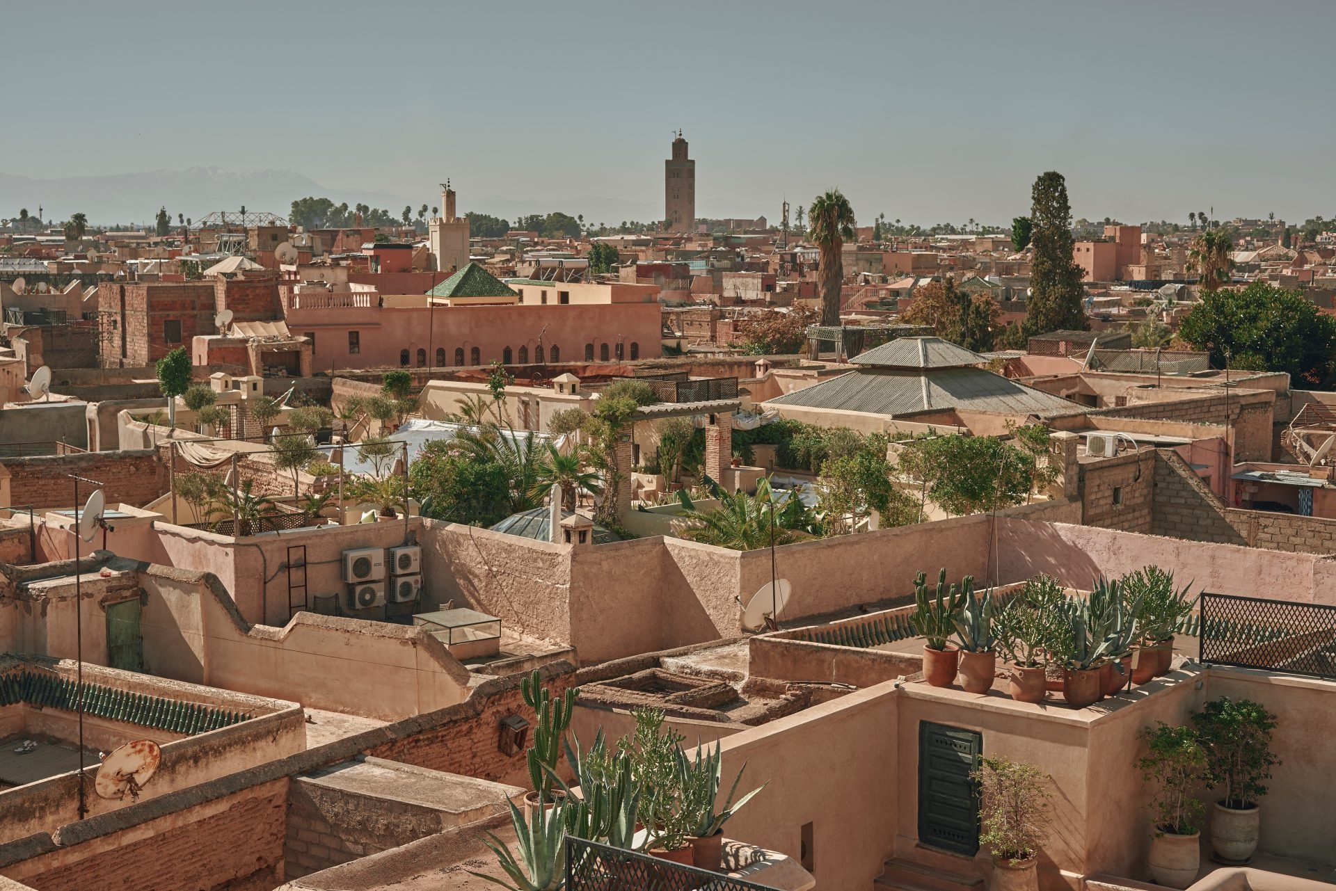 Vista di Marrakech, culla del Tadelakt