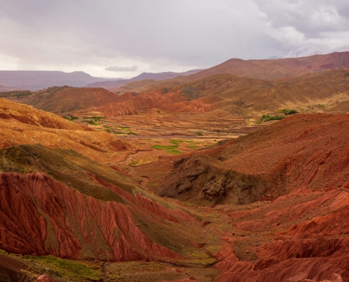 Vista sulla Valle dell'Atlante fuori Marrakech