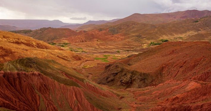 Vista sulla Valle dell'Atlante fuori Marrakech