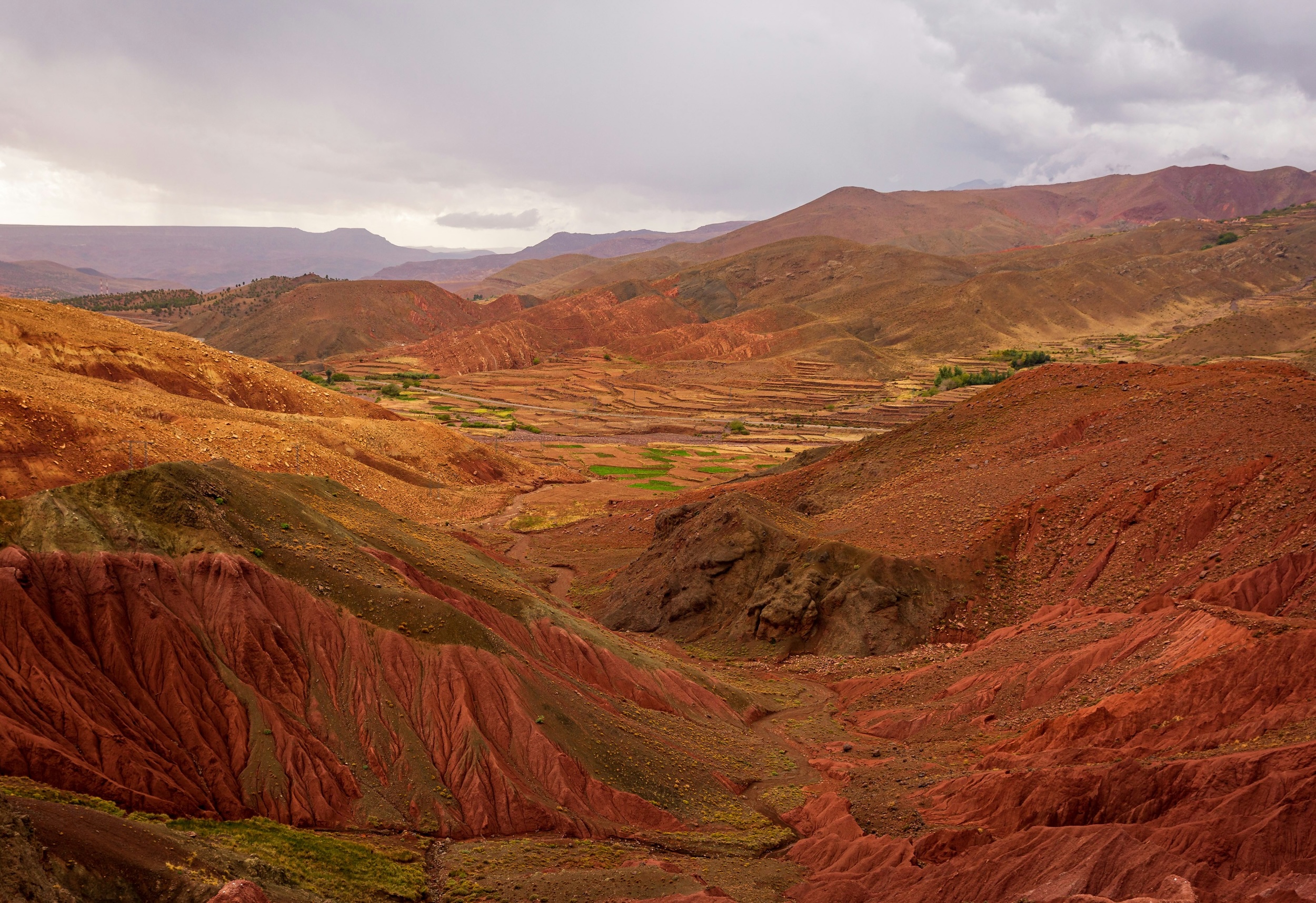 Vista sulla Valle dell'Atlante fuori Marrakech