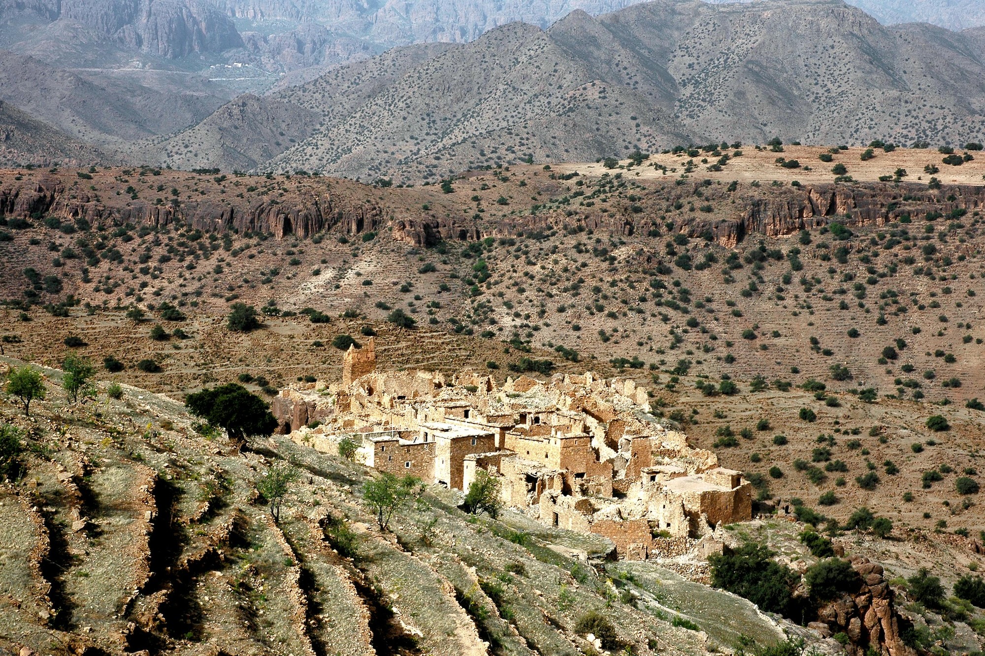 Vista sulla valle di Tafraoute