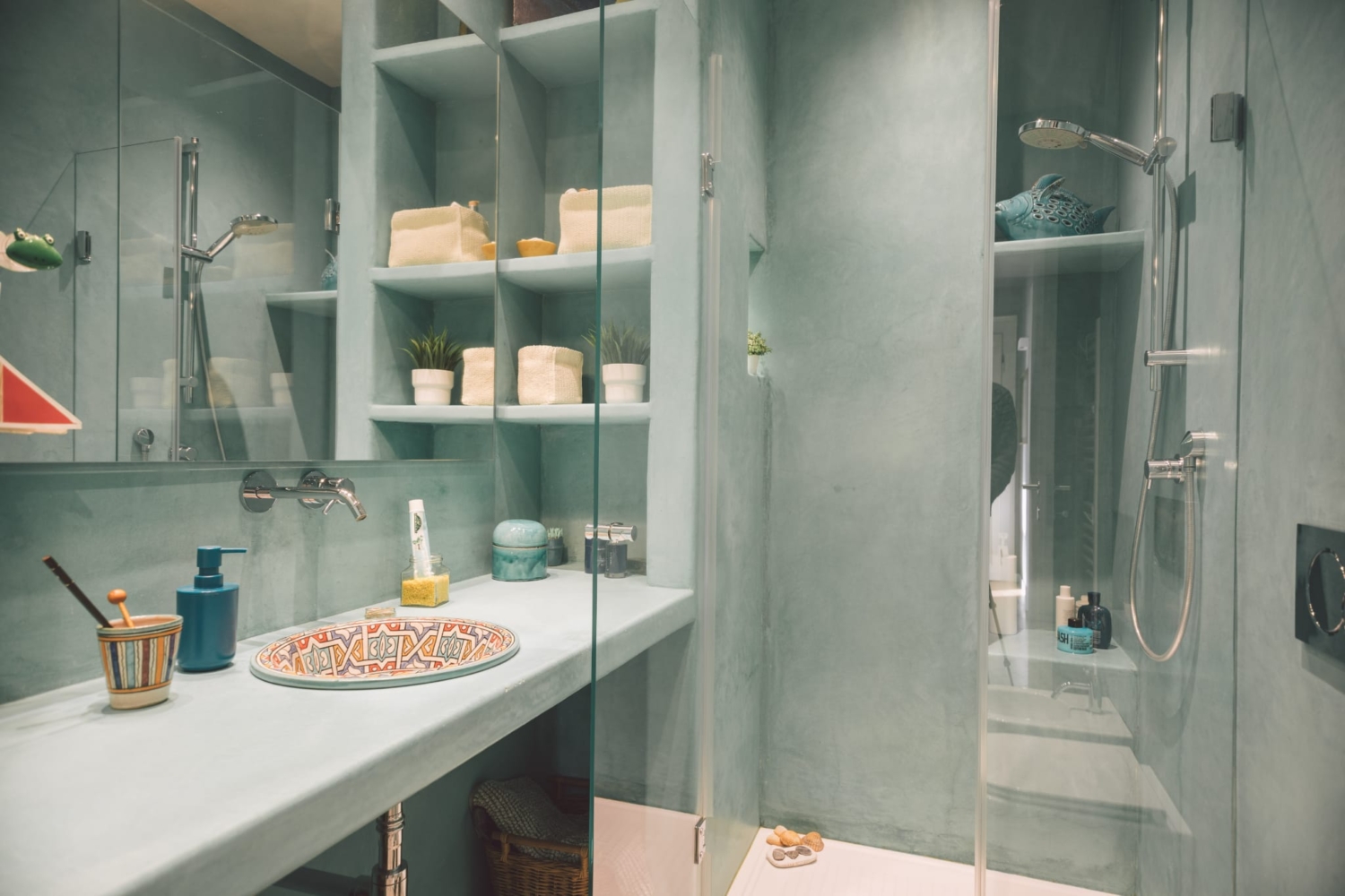 Bagno in Tadelakt torino casa san paolo