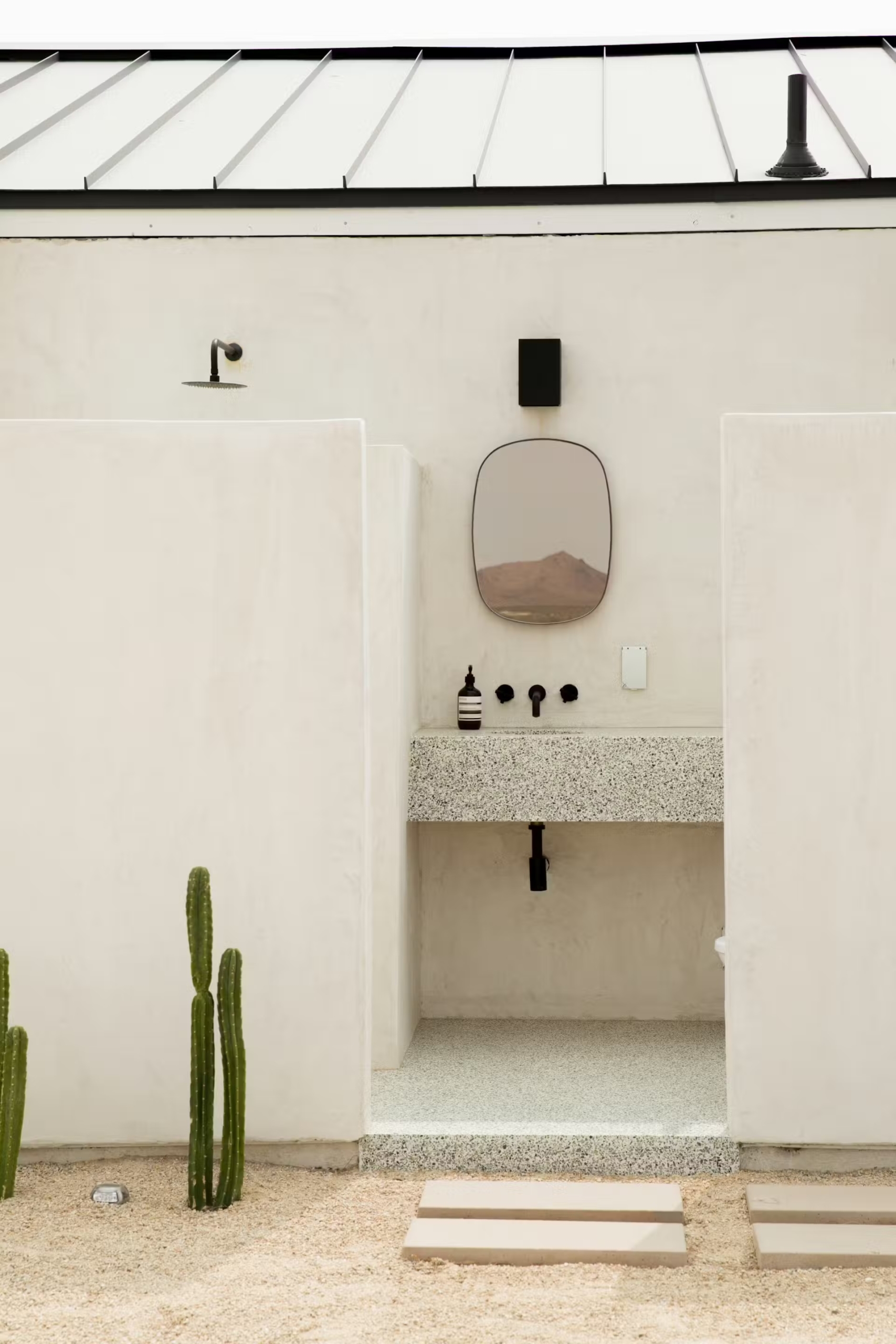 Chacuel House bagno in tadelakt esterno