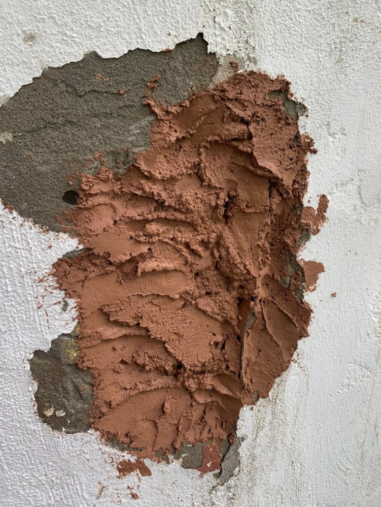 Come si presenta il cocciopesto prima di essere pressato