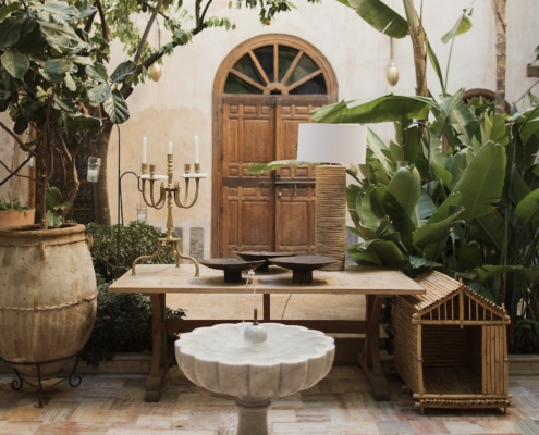 Cortile Esterno in Tadelakt Naturale