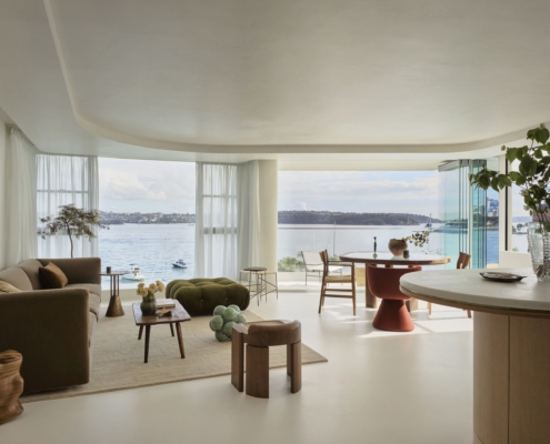 Darling Point salotto vista mare