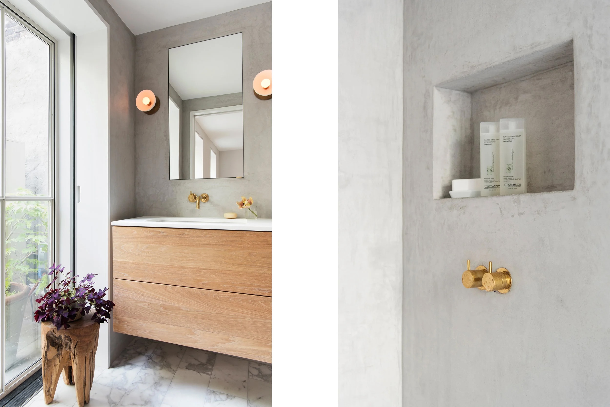 Duplex Brooklyn bagno in tadelakt