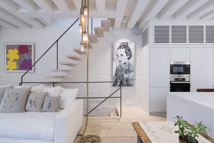 Duplex New York soggiorno by Matiz Architecture