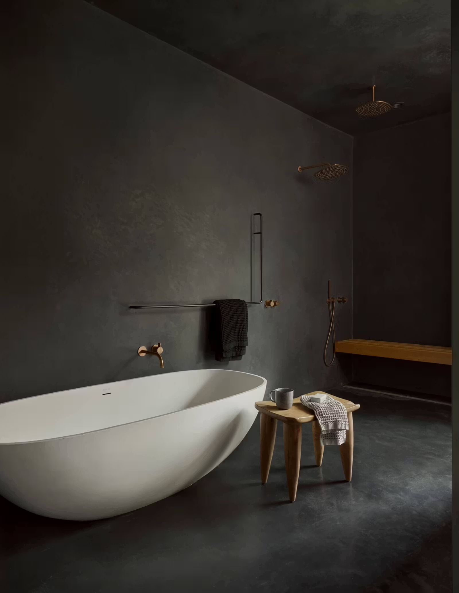 Falcon Ledge Residence - Bagno in Tadelakt Nero