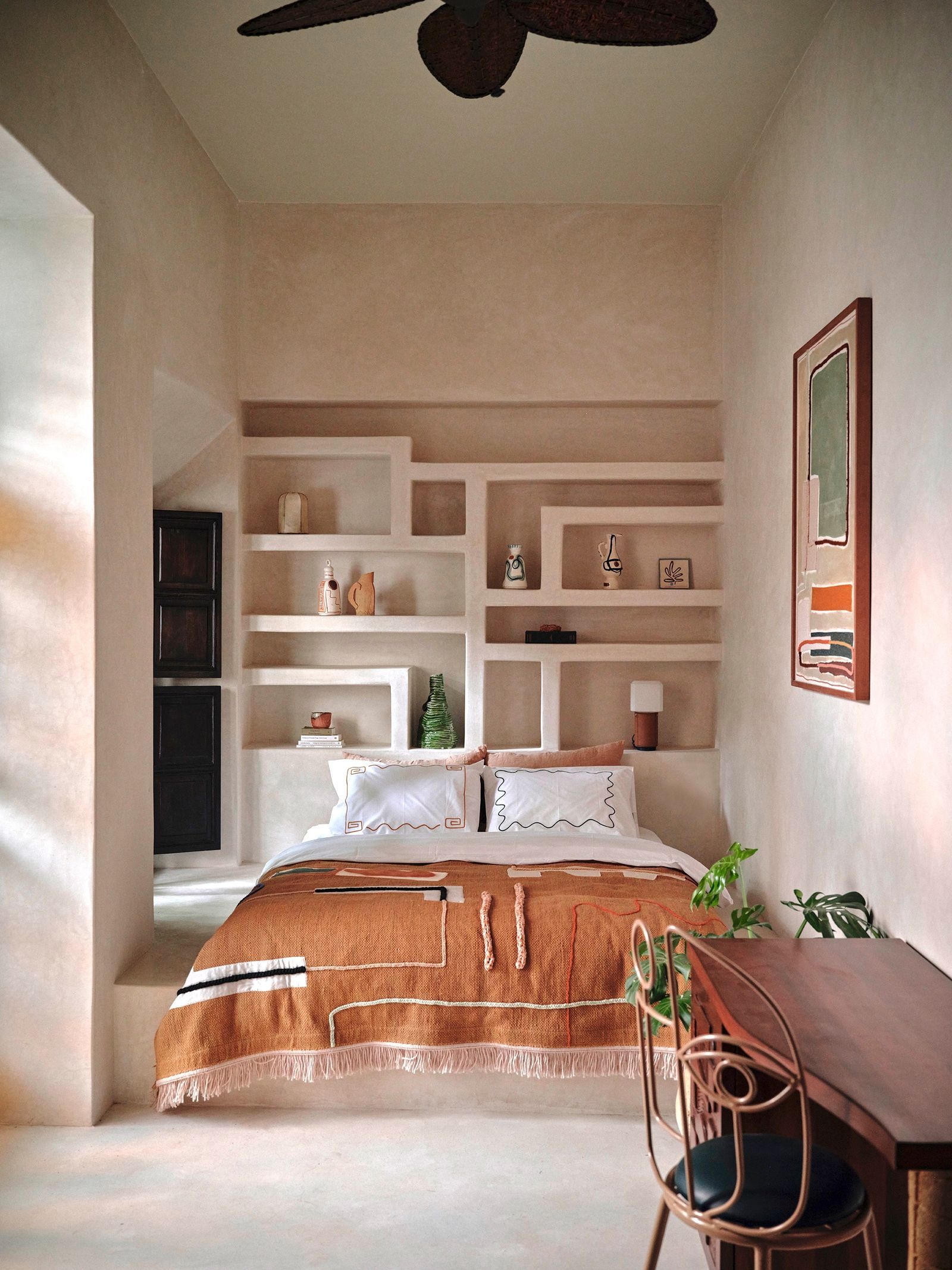 Riad Rosemary letto in tadelakt