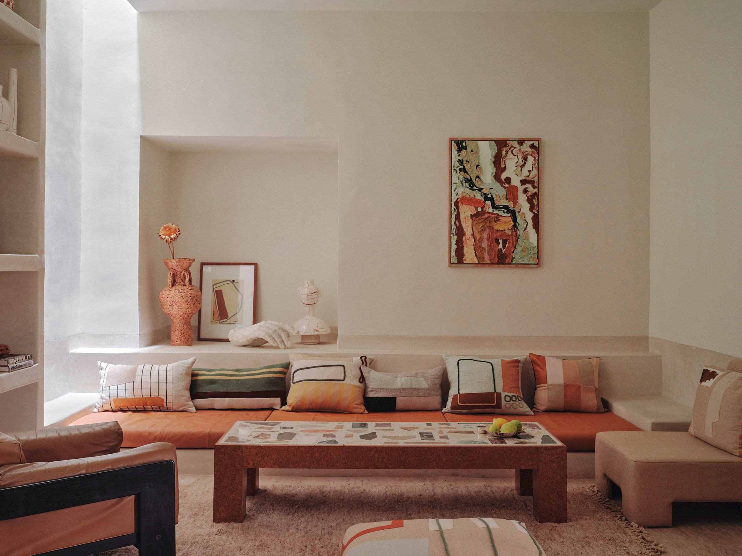 Riad Rosemary salotto in tadelakt