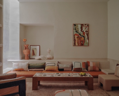 Riad Rosemary salotto in tadelakt