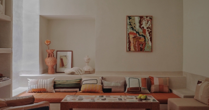 Riad Rosemary salotto in tadelakt