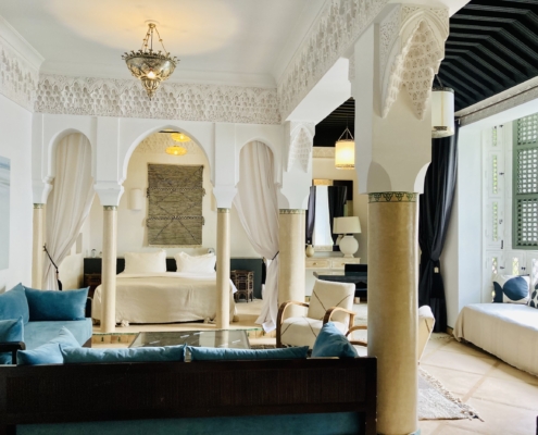 Soggiorno in tadelakt lusso