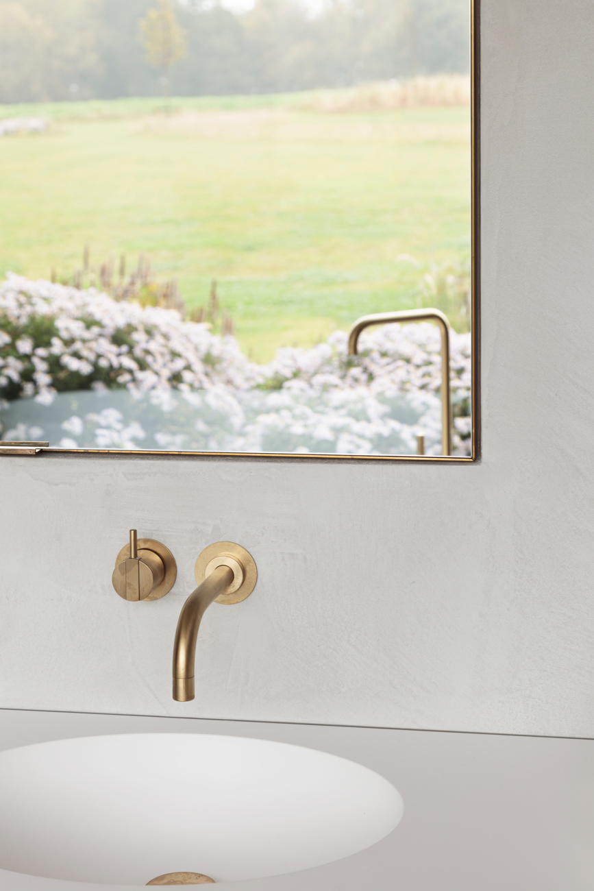 Villa Rs in Belgio dettaglio tadelakt bagno